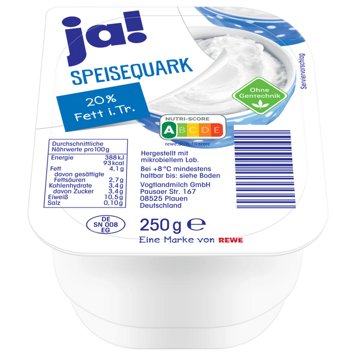 Ja! Speisequark 20% - 250g