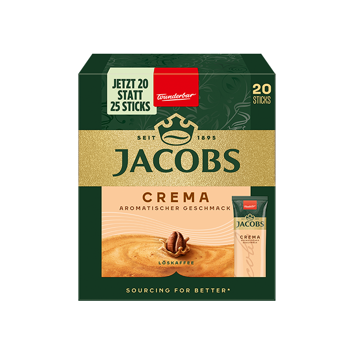 Jacobs Café Crema Sticks 36g