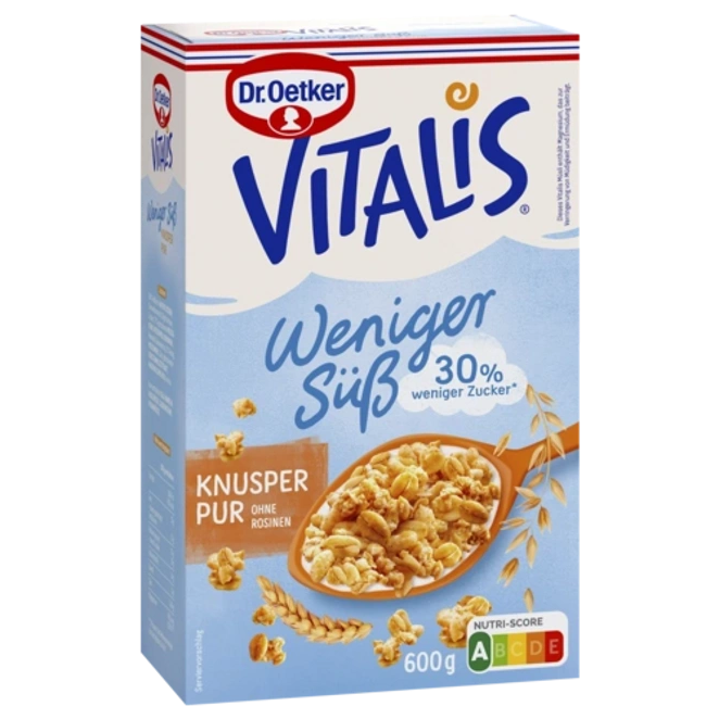 Dr Oetker Vitalis Crunchy muesli - less sugar