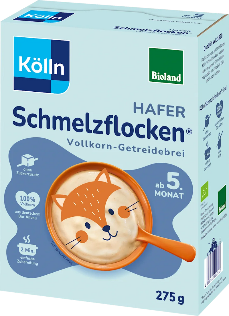 Kölln Getreidebrei Hafer Schmelzflocken ab dem 5. Monat 275 g