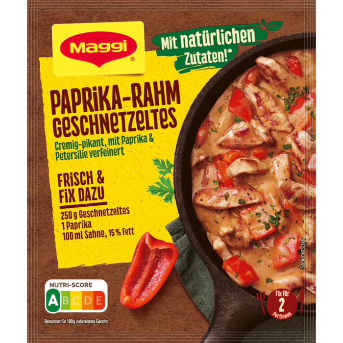 Maggi - Paprika Rahm Geschnetzeltes