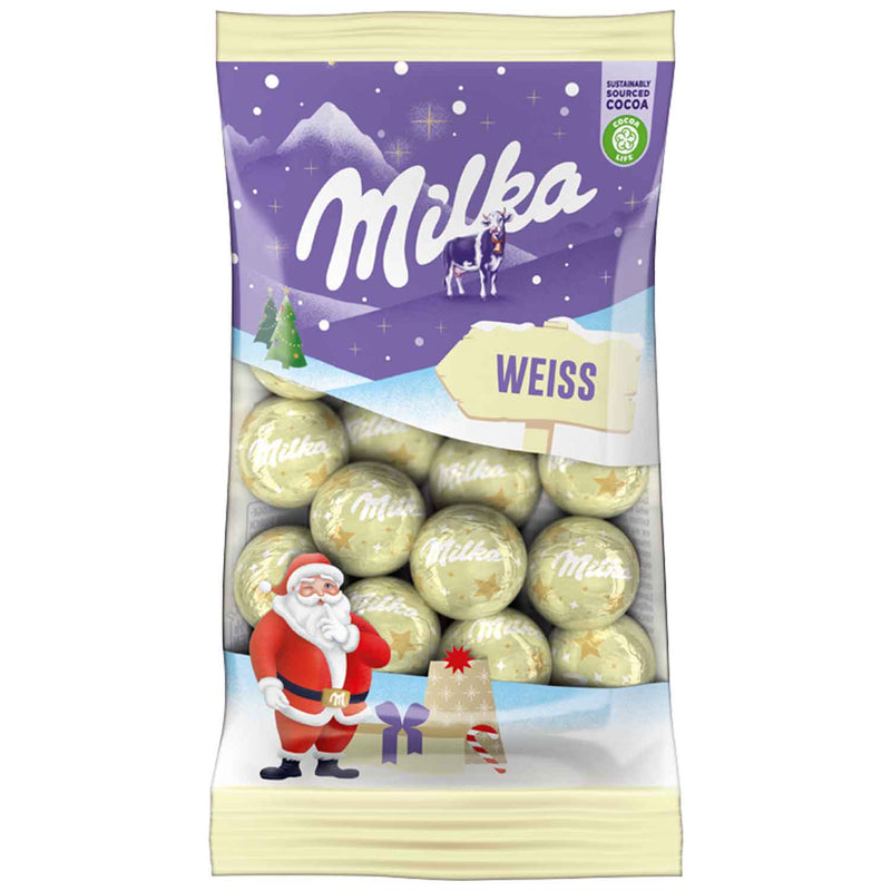 Milka Weihnachts-Kugeln Weiß 100g