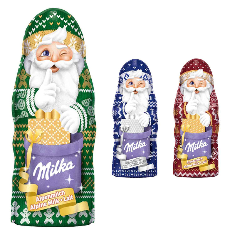 Milka Weihnachtsmann Alpenmilch Design Edition 45g