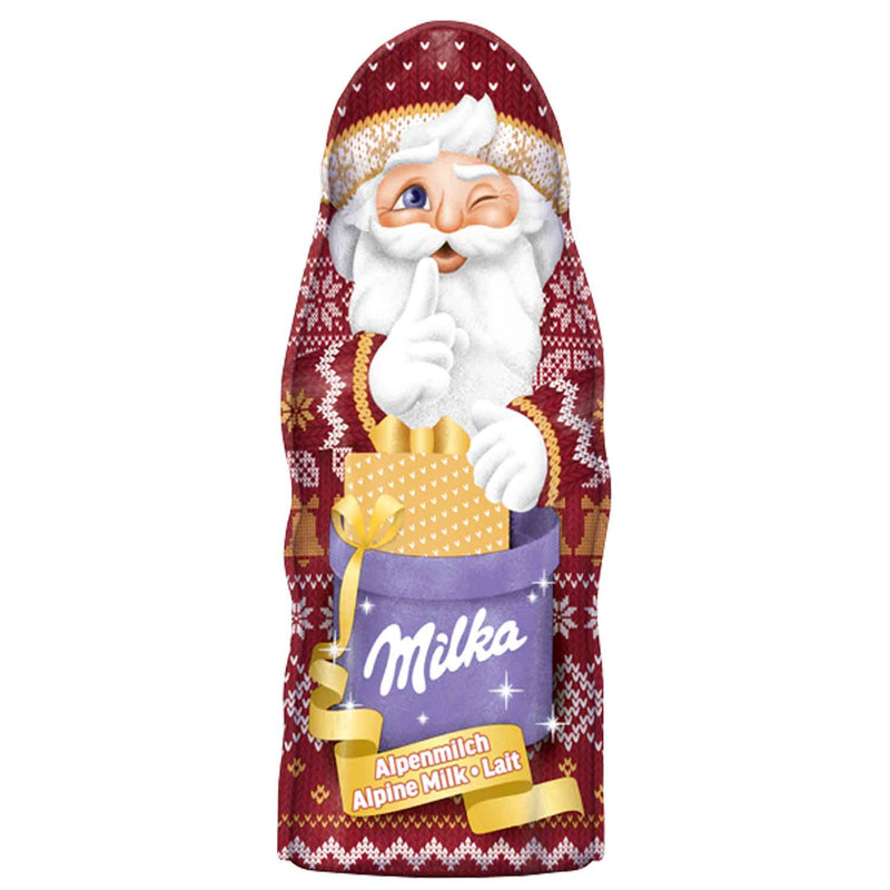 Milka Weihnachtsmann Alpenmilch Design Edition 45g