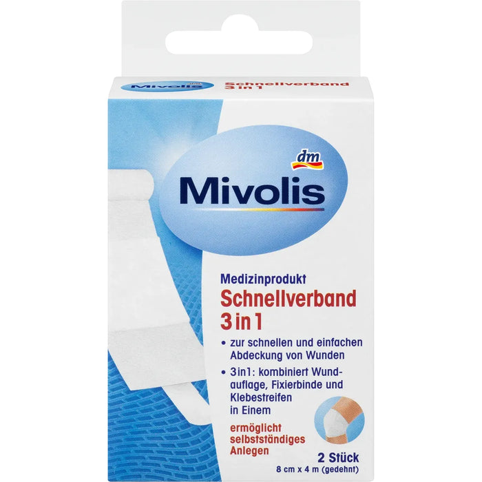 Mivolis Schnellverband 3in1 2 St