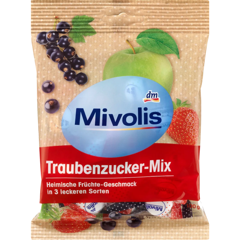 Mivolis - Traubenzucker, Früchte-Mix 100 g