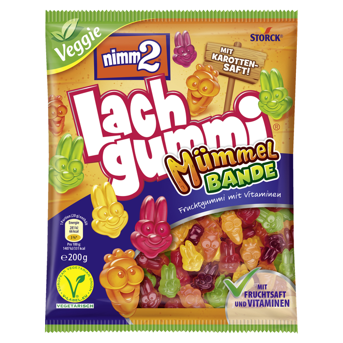 nimm2 - Lachgummi Mümmel Bande 200g