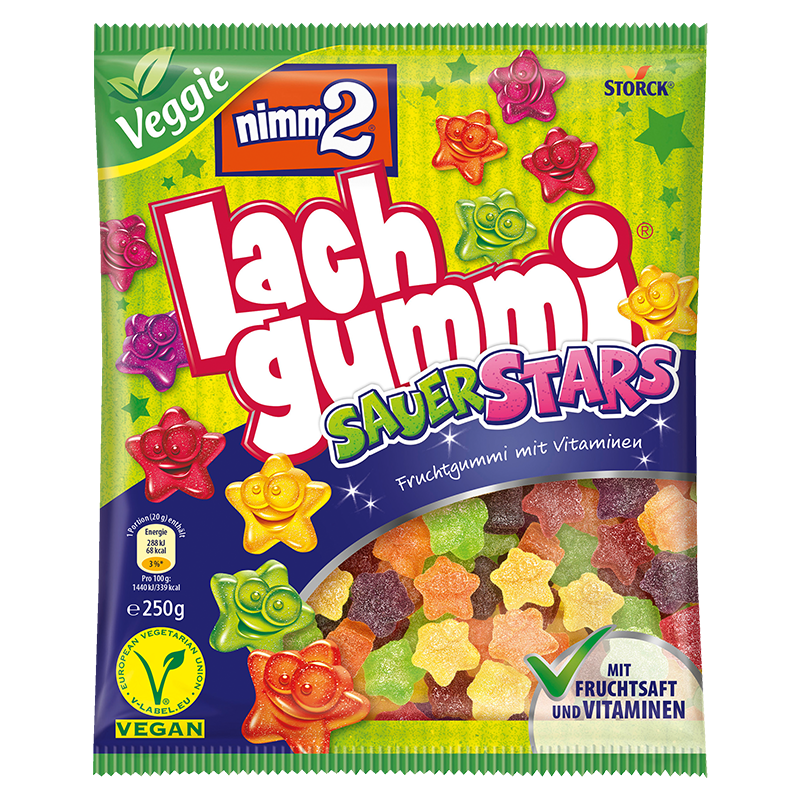 nimm2 Lachgummi Sauer Stars