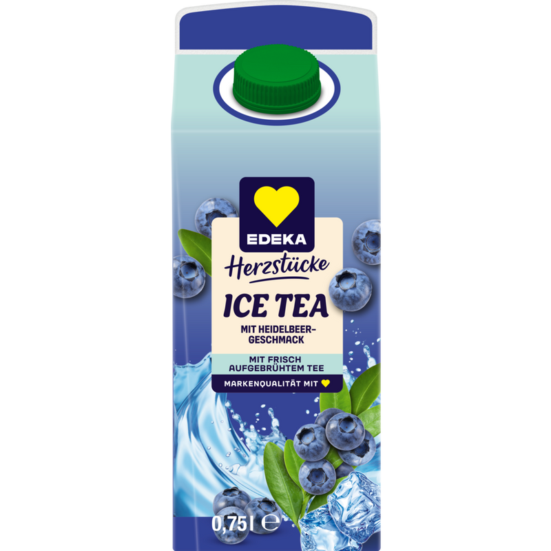 EDEKA Premium Eistee weißer Tee-Heidelbeere 0,75l