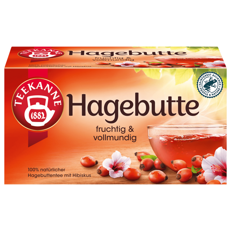 Teekanne Hagebutte 20 Teebeutel 60g