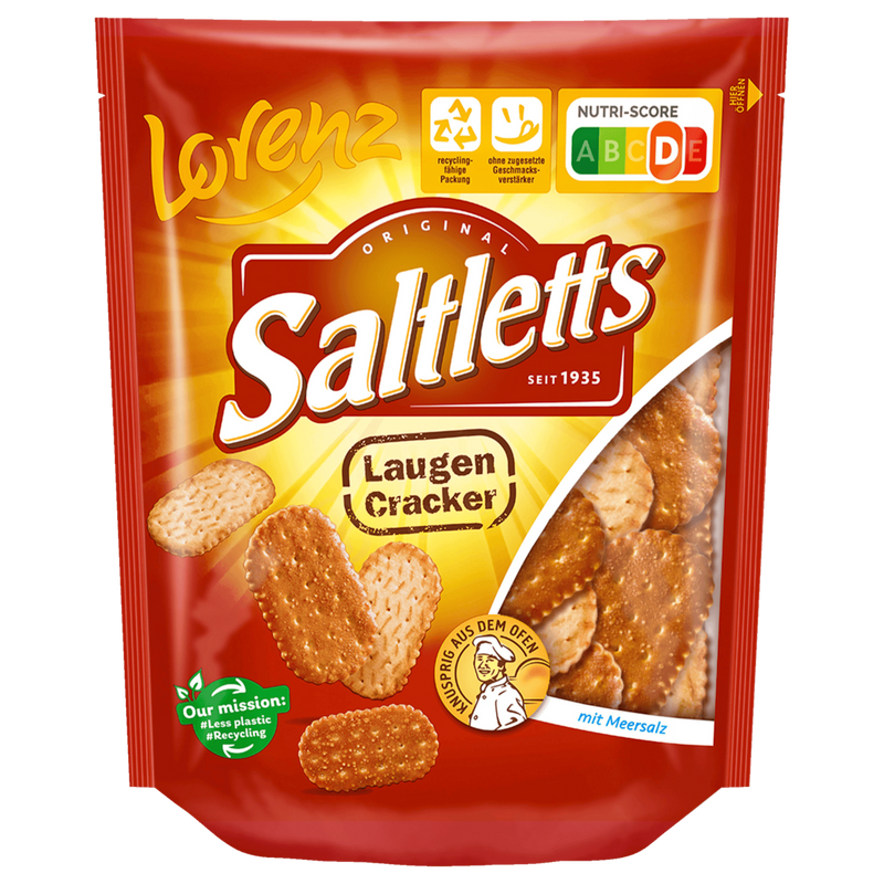 Lorenz Saltletts Pretzel Crackers 150g