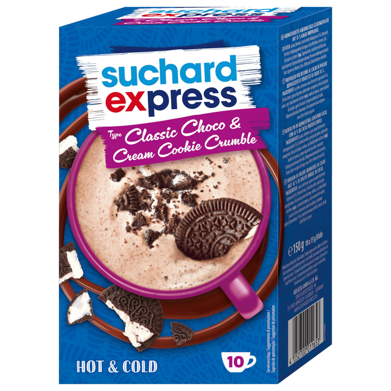 Suchard Express Classic Choco & Cream Cookies Kakaogetränk 150g
