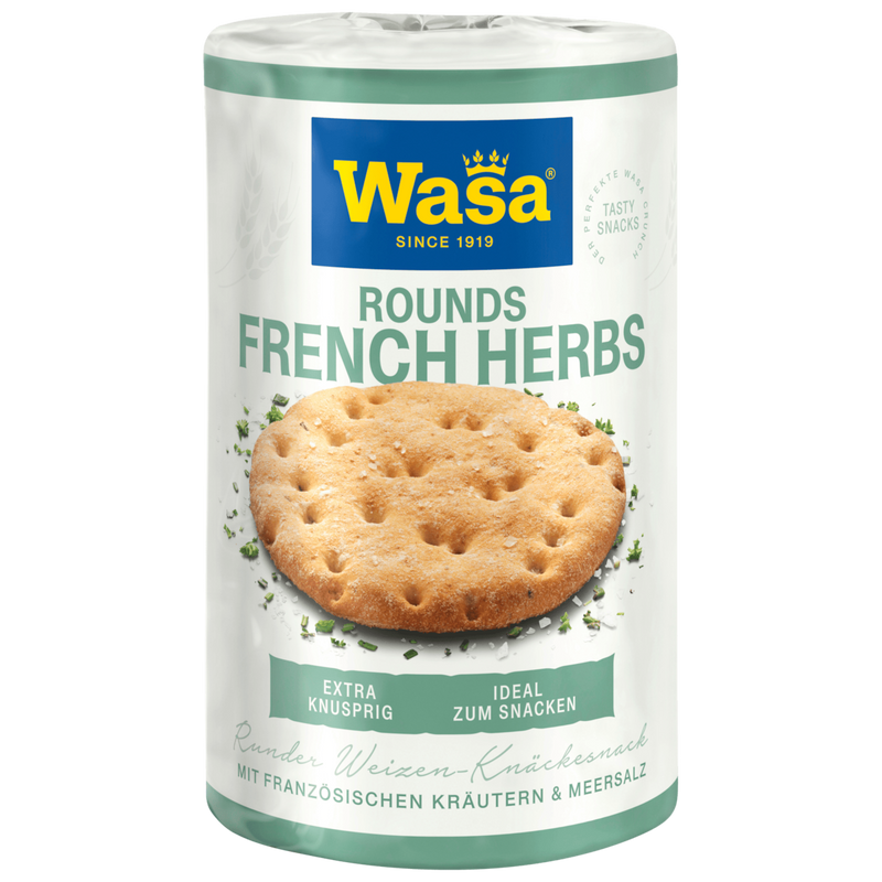 Wasa Tasty Snacks Round French Herbs 205g