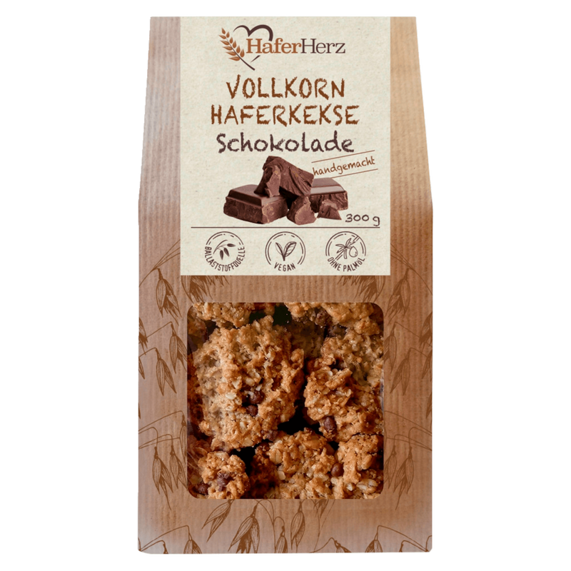 HaferHerz Vollkorn-Haferkekse Schokolade 300g