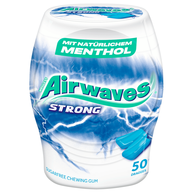 Airwaves Strong Sugar-Free Chewing Gum 50 Pieces