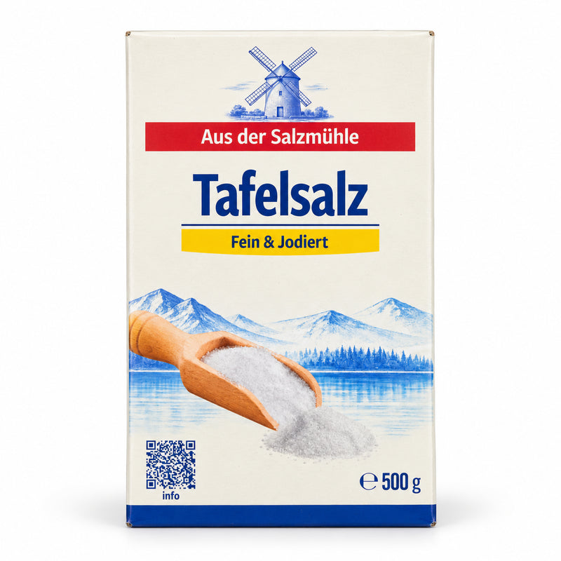 Aus der Salzmühle Tafelsalz Fein & Jodiert 500g