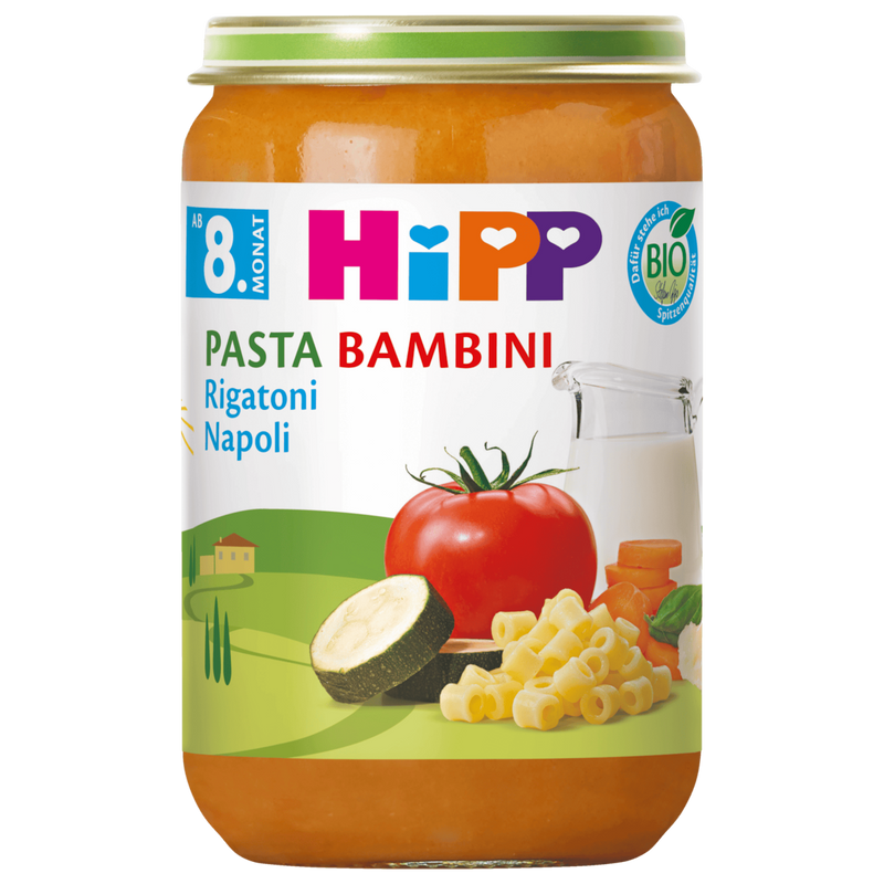 Bio Hipp Pasta Bambini Rigatoni Napoli 220g