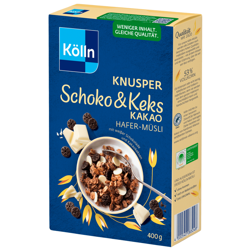 Kölln Knusper Schoko & Keks Hafer-Müsli 400g