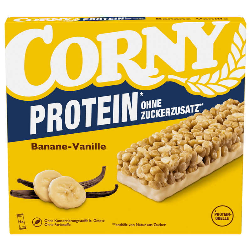 Corny Protein Banane Vanille 4er 100g