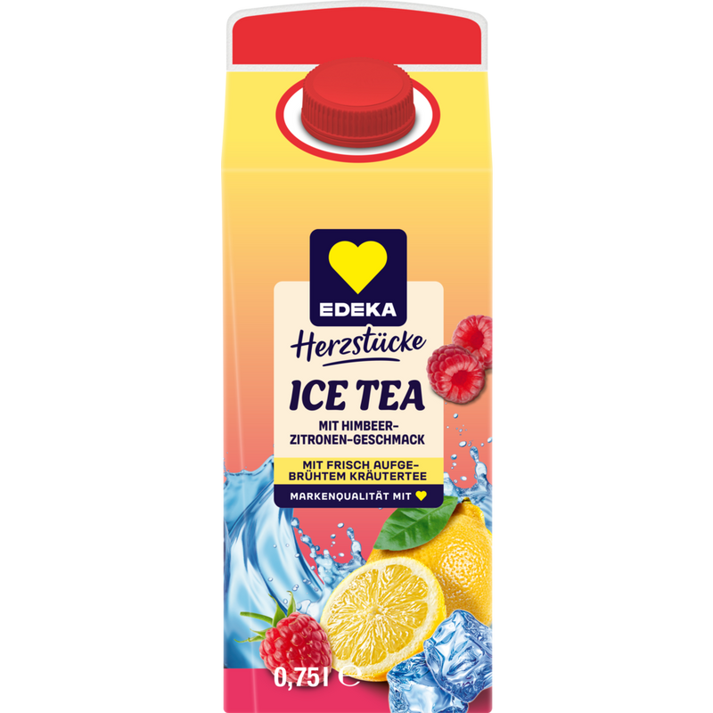 EDEKA Premium Eistee Zitrone-Himbeer 0,75l