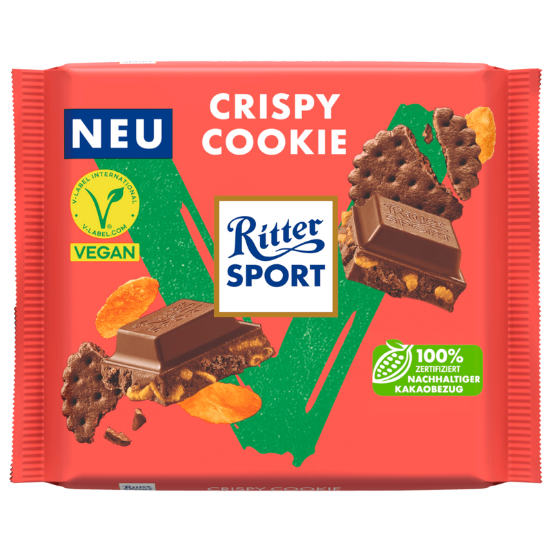 Ritter Sport Vegan Crispy Cookie Chocolate 100g