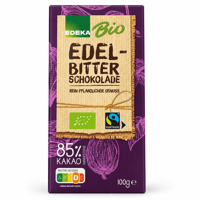 EDEKA Bio Edel-Bitter Schokolade 85% Kakao 100g