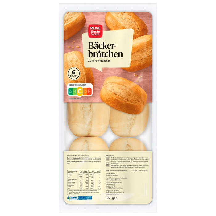 Rewe Beste Wahl Bäcker-Brötchen