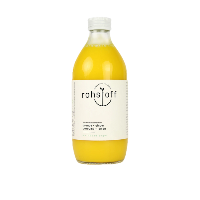 Rohstoff - Orange + Ingwer + Kurkuma + Zitrone 330ml