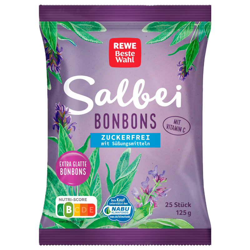 REWE Beste Wahl Salbei Bonbons Zuckerfrei